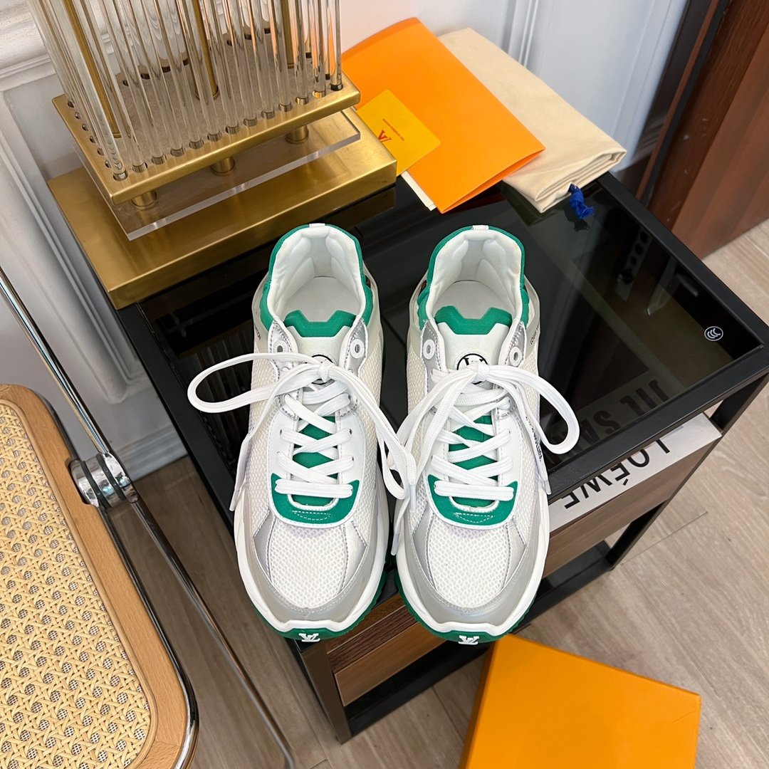 LV RUN 55 SNEAKER WHITE GREEN、mysite、Cacoeks
