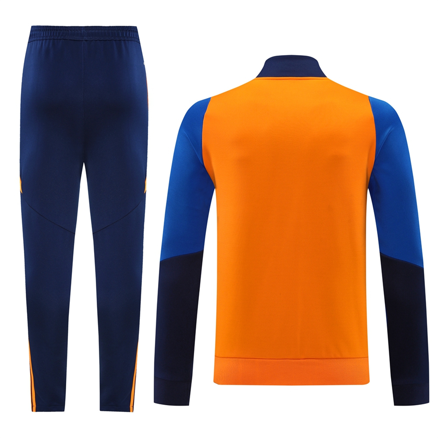 foot-Juventus 24-25 Jacket Training Tracksuit - Orange Jackets & Blue Pants