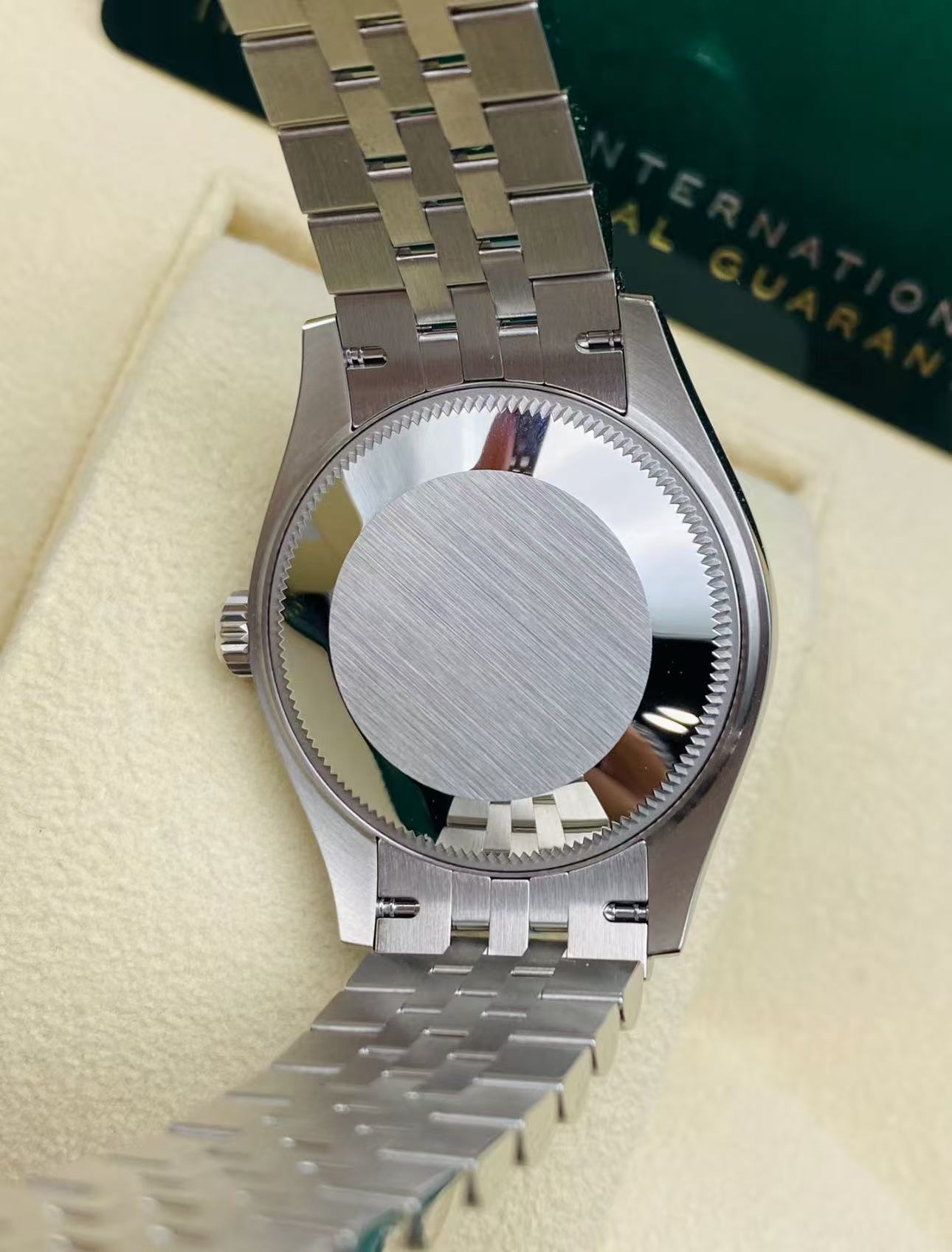 Rolex Datejust 36mm Super Clone Swiss Watch Stainless Steel Jubilee Bracelet Mint Green Dial Ref M278274-0018-2236 Swiss Movement