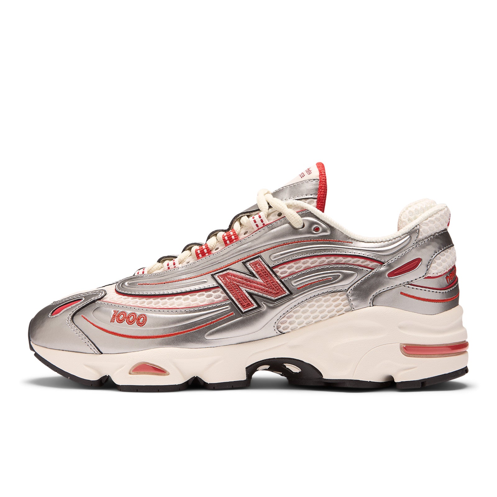 Thisisneverthat 1000 Sneaker in Silver/Valiant Poppy