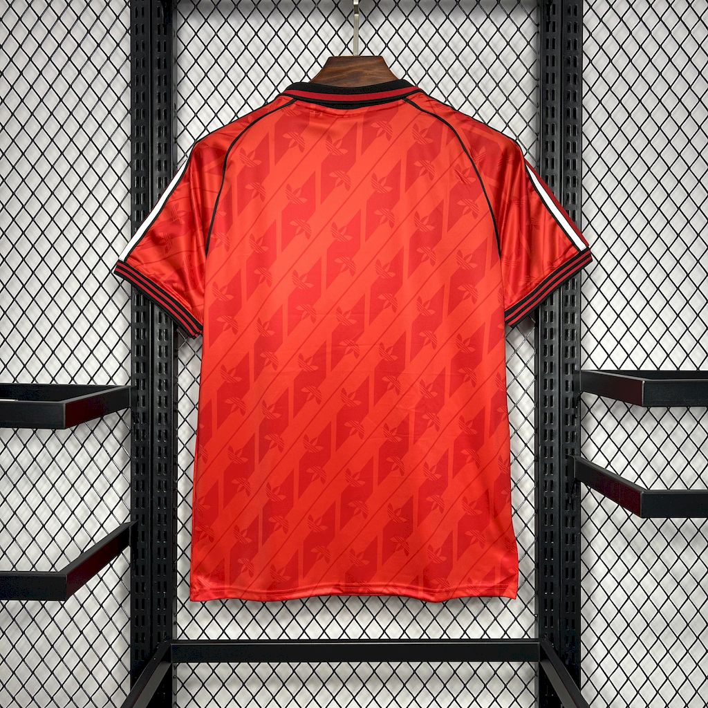 JerseysGala.com | Flamengo 24-25 Red Trefoil Vintage Jersey - Fans Version -Customize Name, Number and Patch | Worldwide Shipping