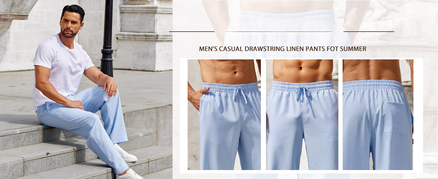 mens-casual-linen-drawstring-pants