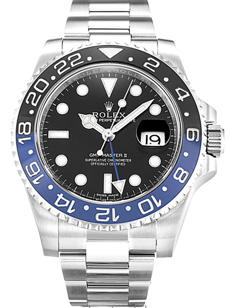 Replica Rolex GMT-Master II 40mm Black Dial 116710BLNR “Batman”-fasswatch