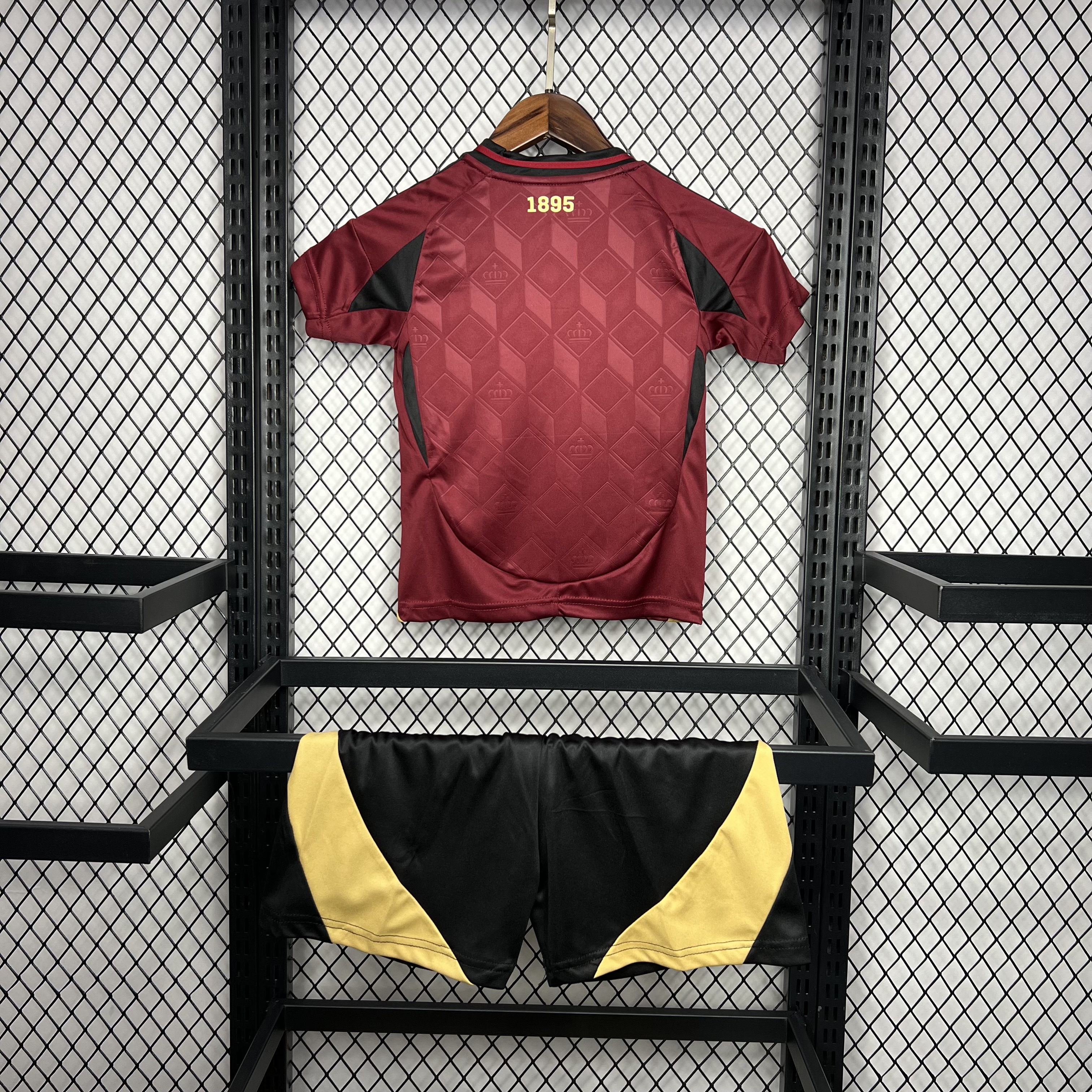 Higojerseys-Belgium 2024 Home Stadium Kids Kit