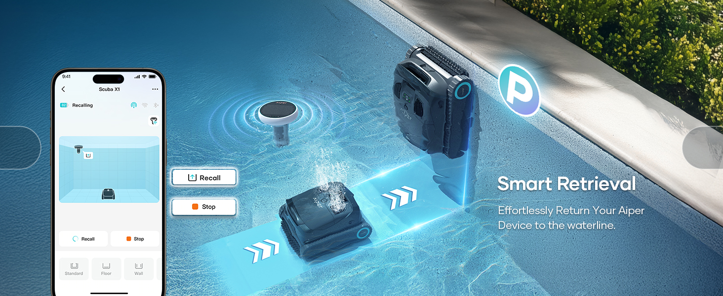 aiper cordless robotic pool cleaner for inground pools with charging dock robot vacuum cleaning