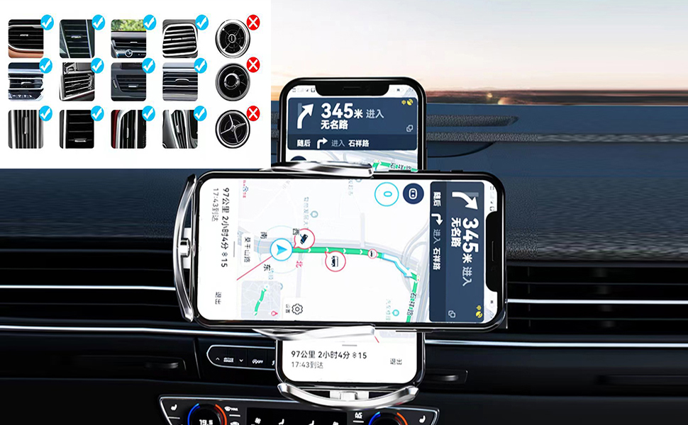 car wireless charging phone holder