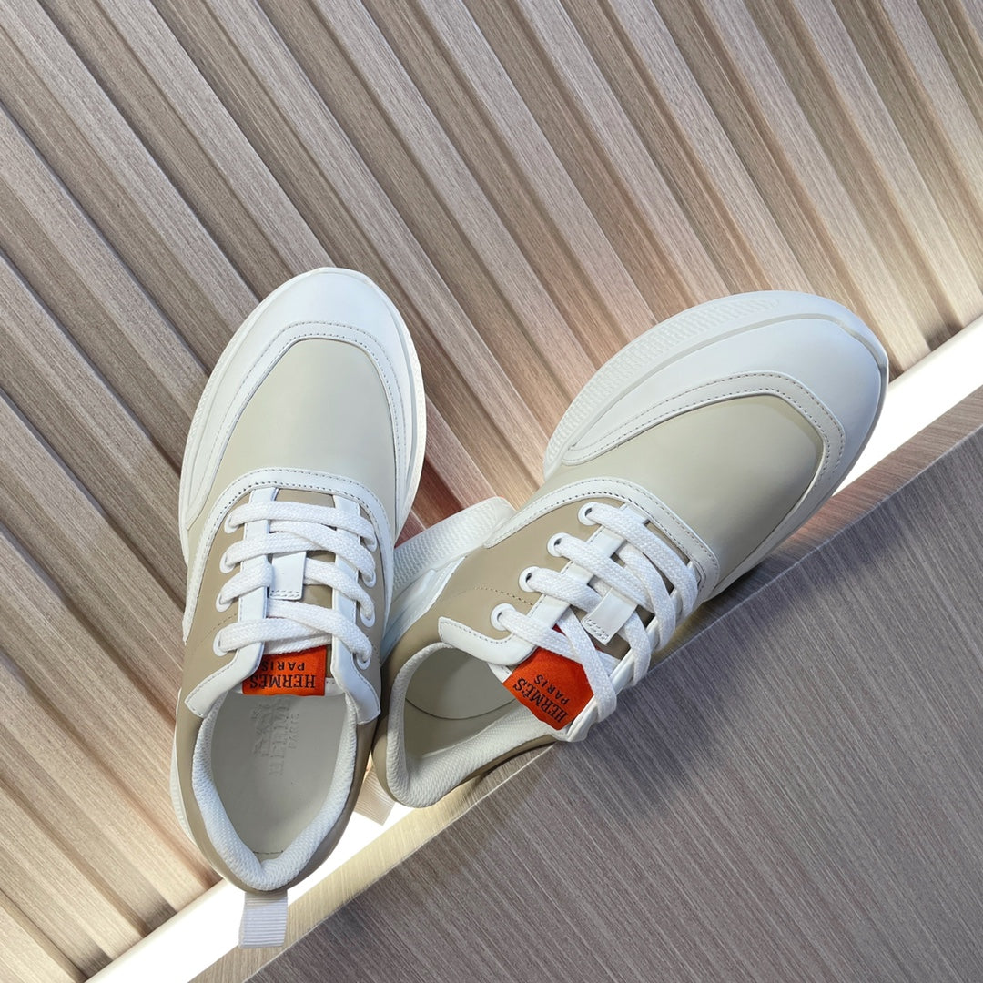 GIGA SNEAKER BEIGE MIX WHITE CALFSKIN、mysite、Cacoeks