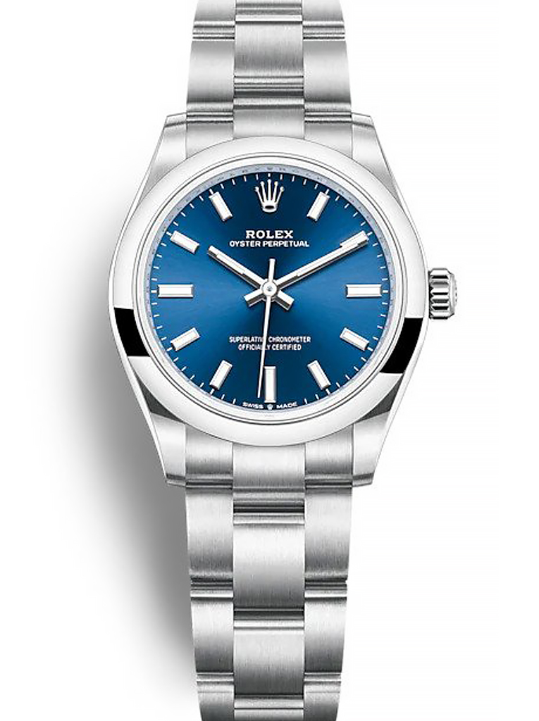 Replica Rolex Oyster Perpetual Lady 31mm Blue Dial 277200-fasswatch