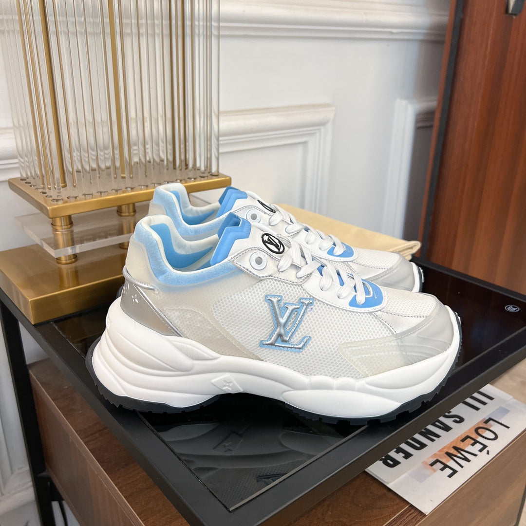 LV RUN 55 SNEAKER WHITE BLUE、mysite、Cacoeks