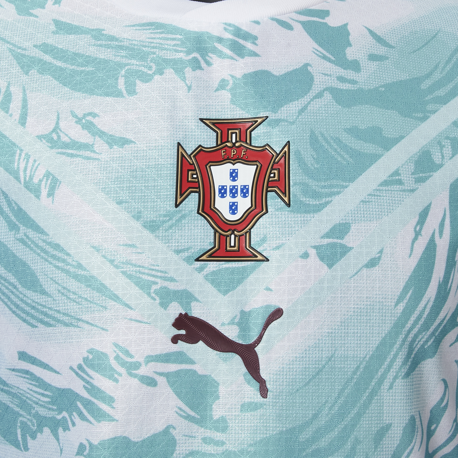 SIUjerseys-Portugal 2026 Away White And Cyan Jersey - Player Version
