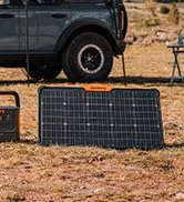 Jackery SolarSaga 80, Dual-Sided Panels Enhanced Power Generation Efficiency of 25%, IP68 Waterpr...