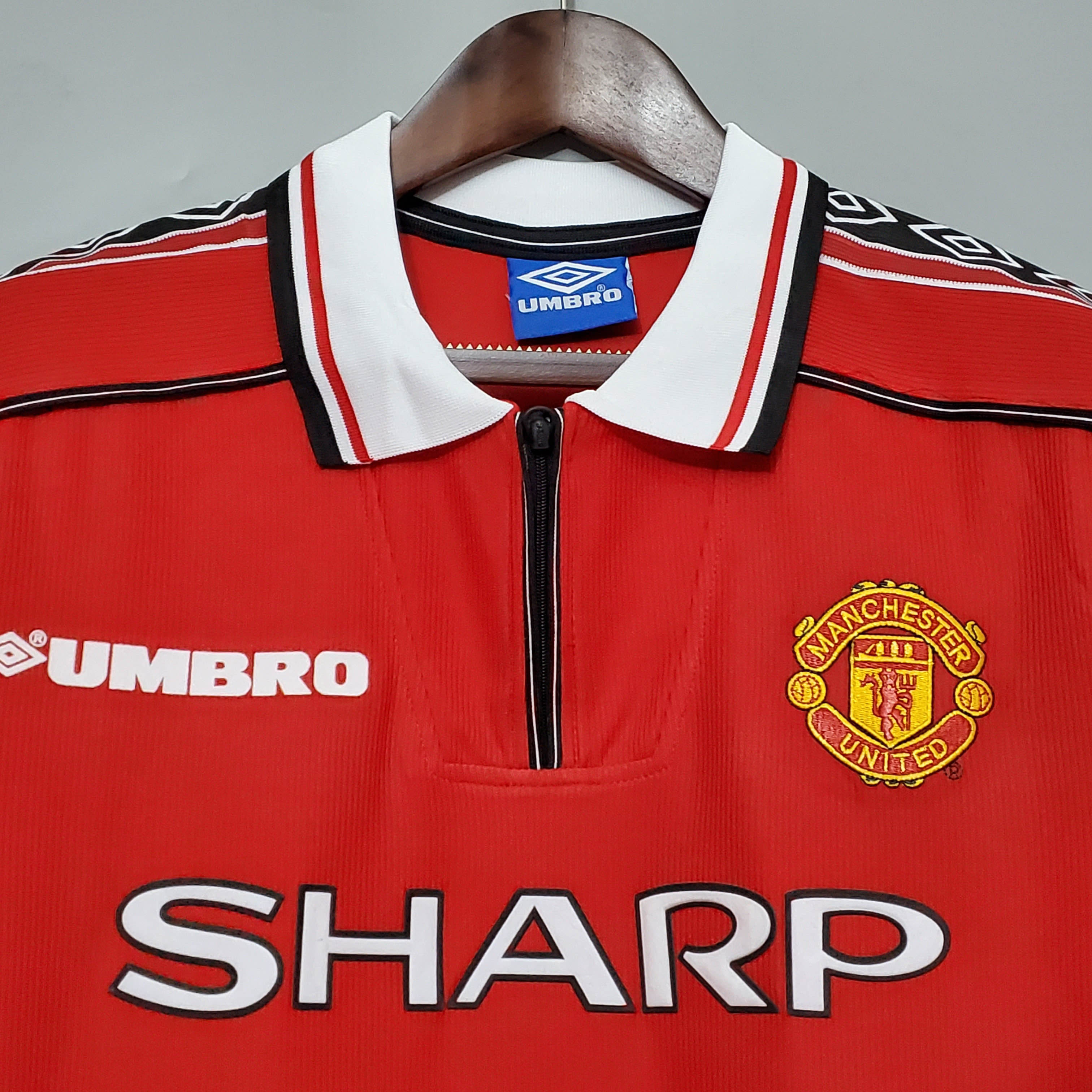 1998/1999 Retro Manchester United Home Football Shirt 1:1 Thai Quality:football jersey mysite: unitedjerseyfootball 邓江浪:football