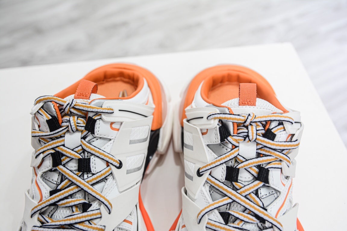 Balenciaga Track Mule in White Orange、mysite、Cacoeks