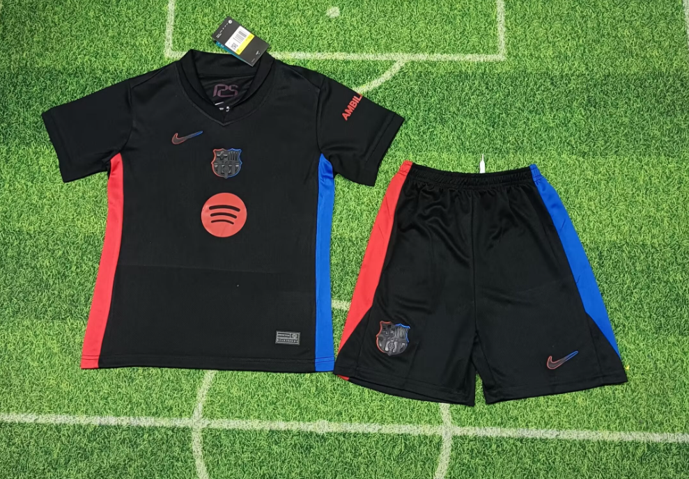 24/25 Barcelona Away Football Shirt Kids Size Suit(New sponsor)-mysite Custom Football Kit- Nextkits