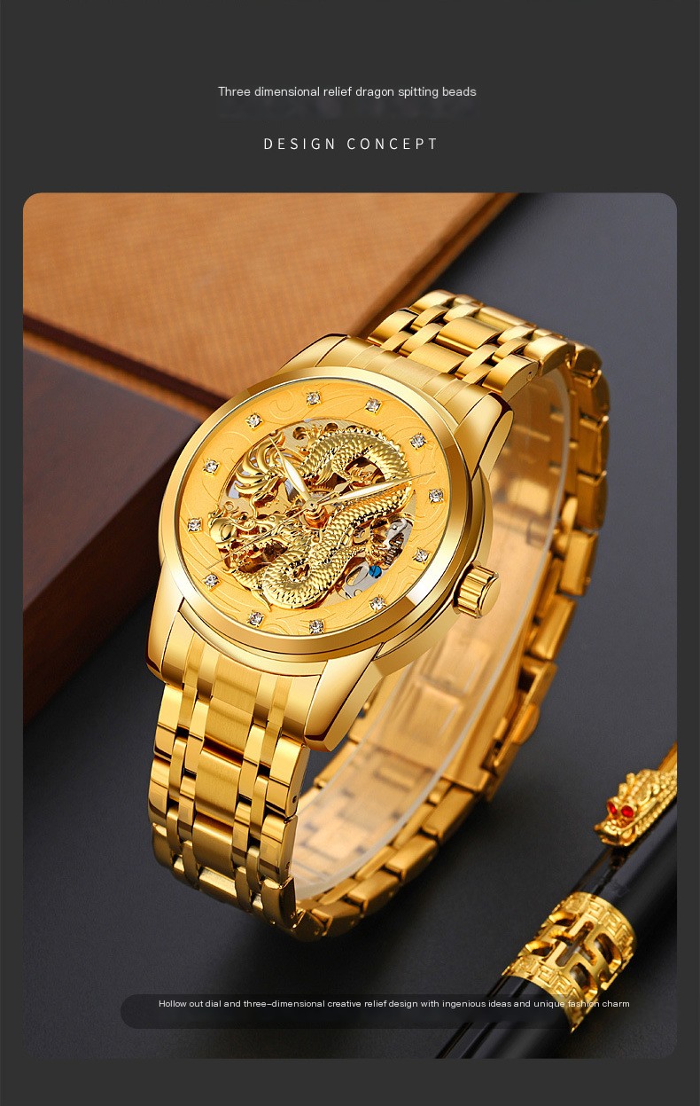 Dragon and Phoenix Couple Watch 2