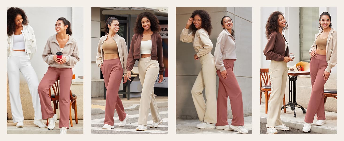 casual wide leg pants women