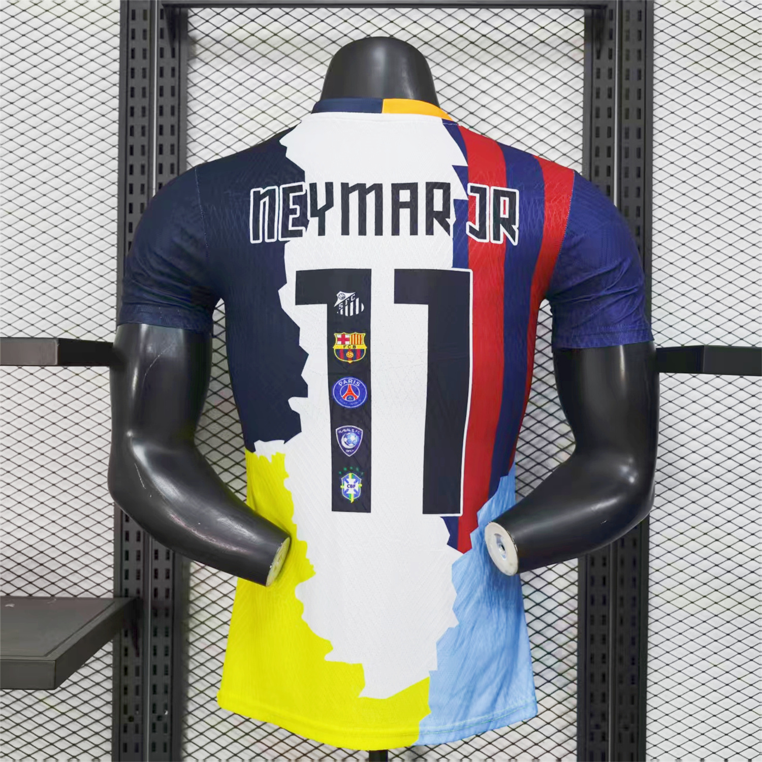 UltraTrikot-Neymar Career Commemorative Jersey - Player Version - Barcelona Brazil Paris Saint-Germain PSG Santos Al Hilal SFC