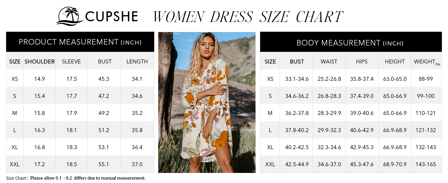 Product Size Chart