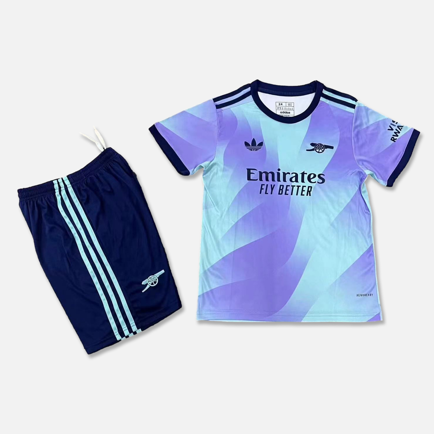 Higojerseys-Arsenal 24-25 Third Kids Kit