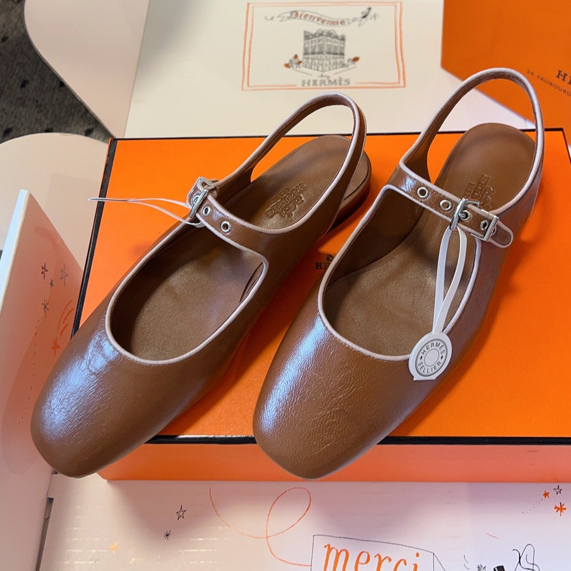 KLEO SLINGBACK IN BRONZE BROWN CALFSKIN、mysite、Cacoeks