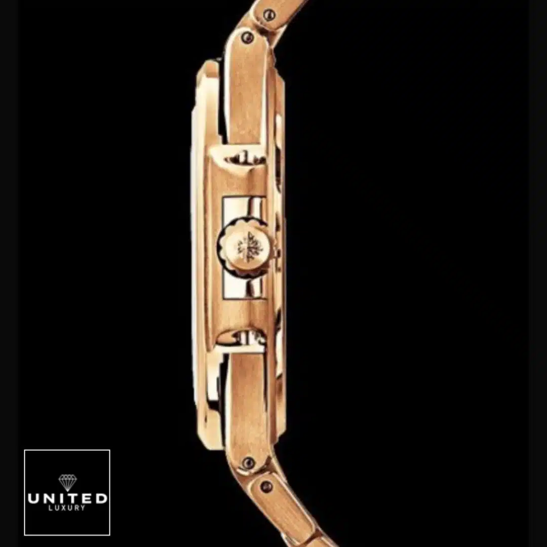 Patek Philippe Nautilus 7011/1R Replica 2 Patek Philippe Nautilus Rose gold Crown/Pusher