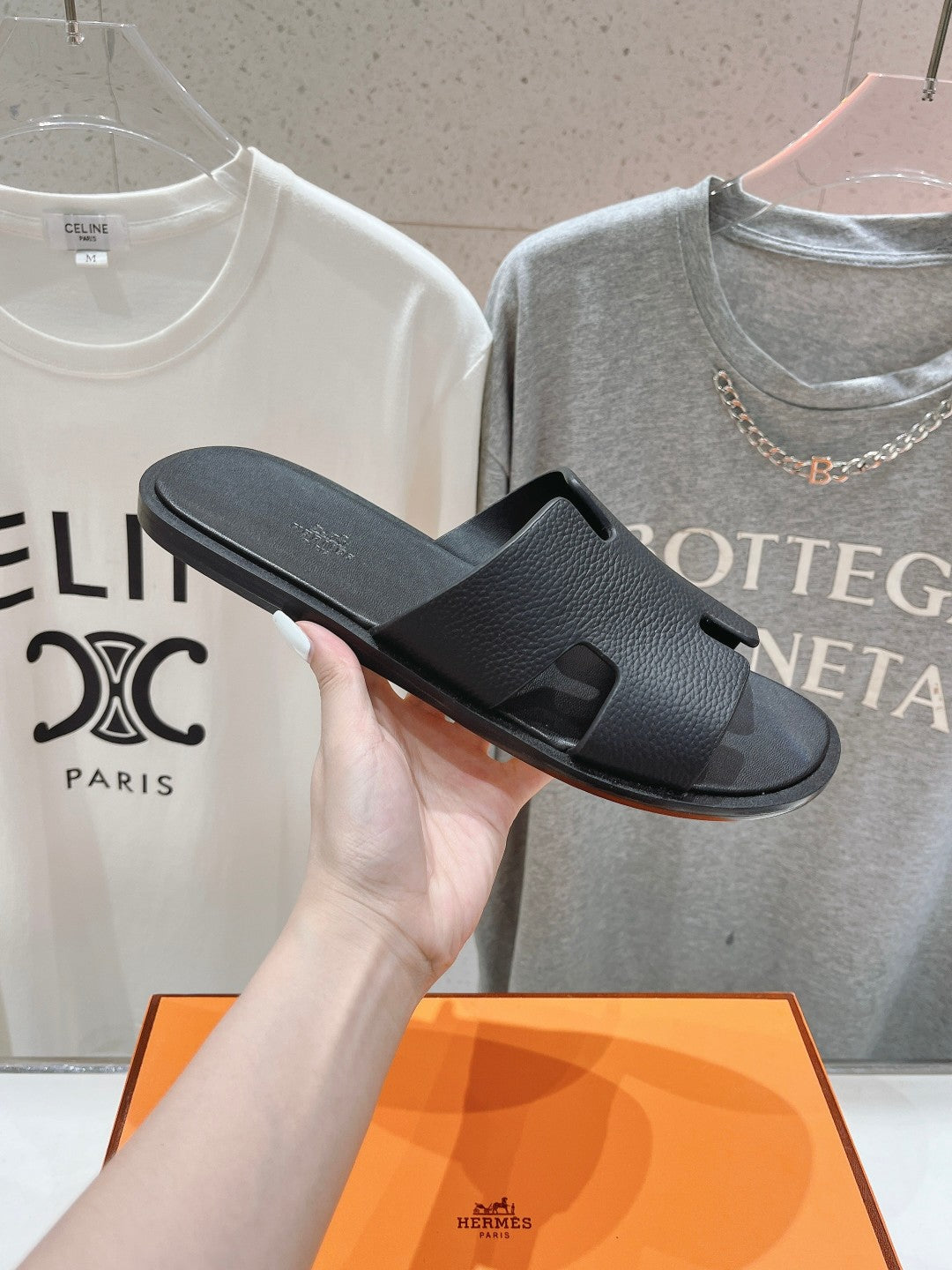 IZMIR SANDAL BLACK LAMBSKIN、mysite、Cacoeks