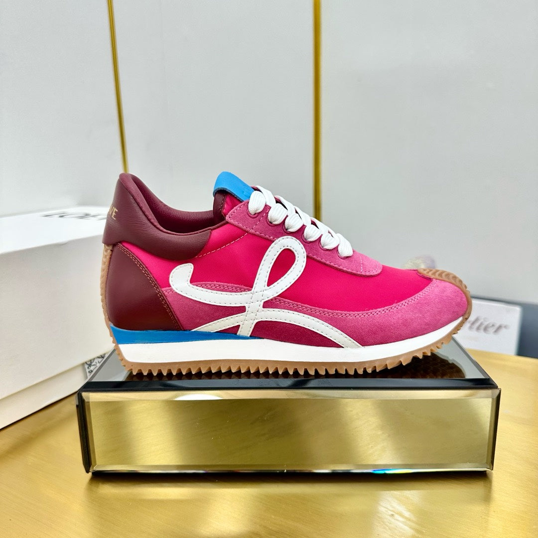 BALLET RUNNER 2.0 IN BRIGHT PINK SUEDE AND LYCRA FABRIC、mysite、Cacoeks