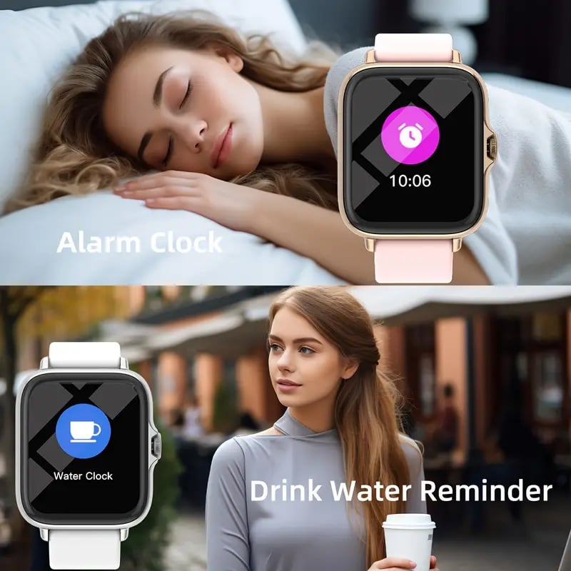 multifunctional   watch for men women 1 83   screen with wireless calling   pedometer fitness   smartwatch for iphone android cell phones smartbands fitness watch for women men friend gift birthday gift details 6