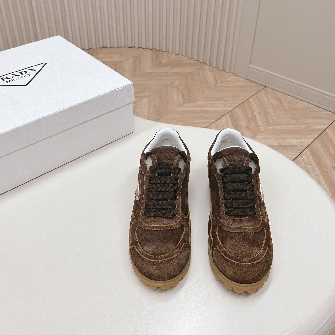 PRA FADED SUEDE SNEAKERS CHOCOLATE、mysite、Cacoeks
