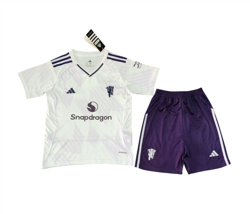 25/26 Manchester United Away Football Shirt Kids Size Suit-mysite Custom Football Kit- Nextkits