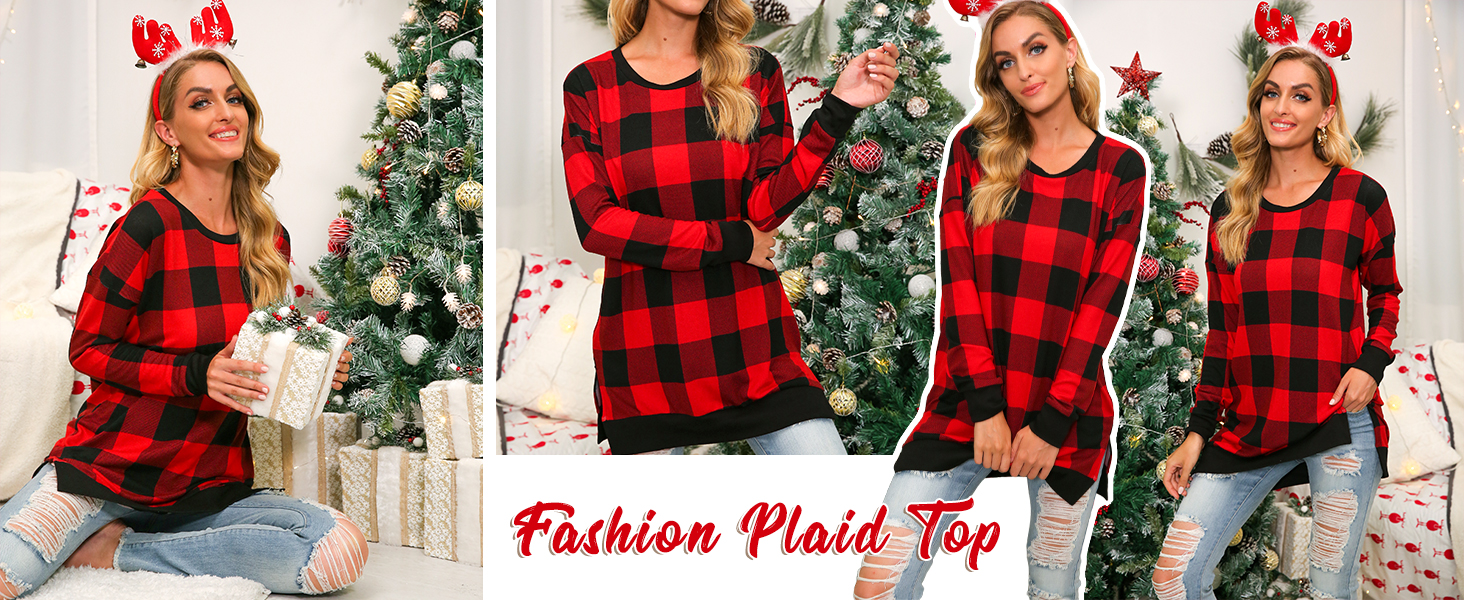 plaid tops