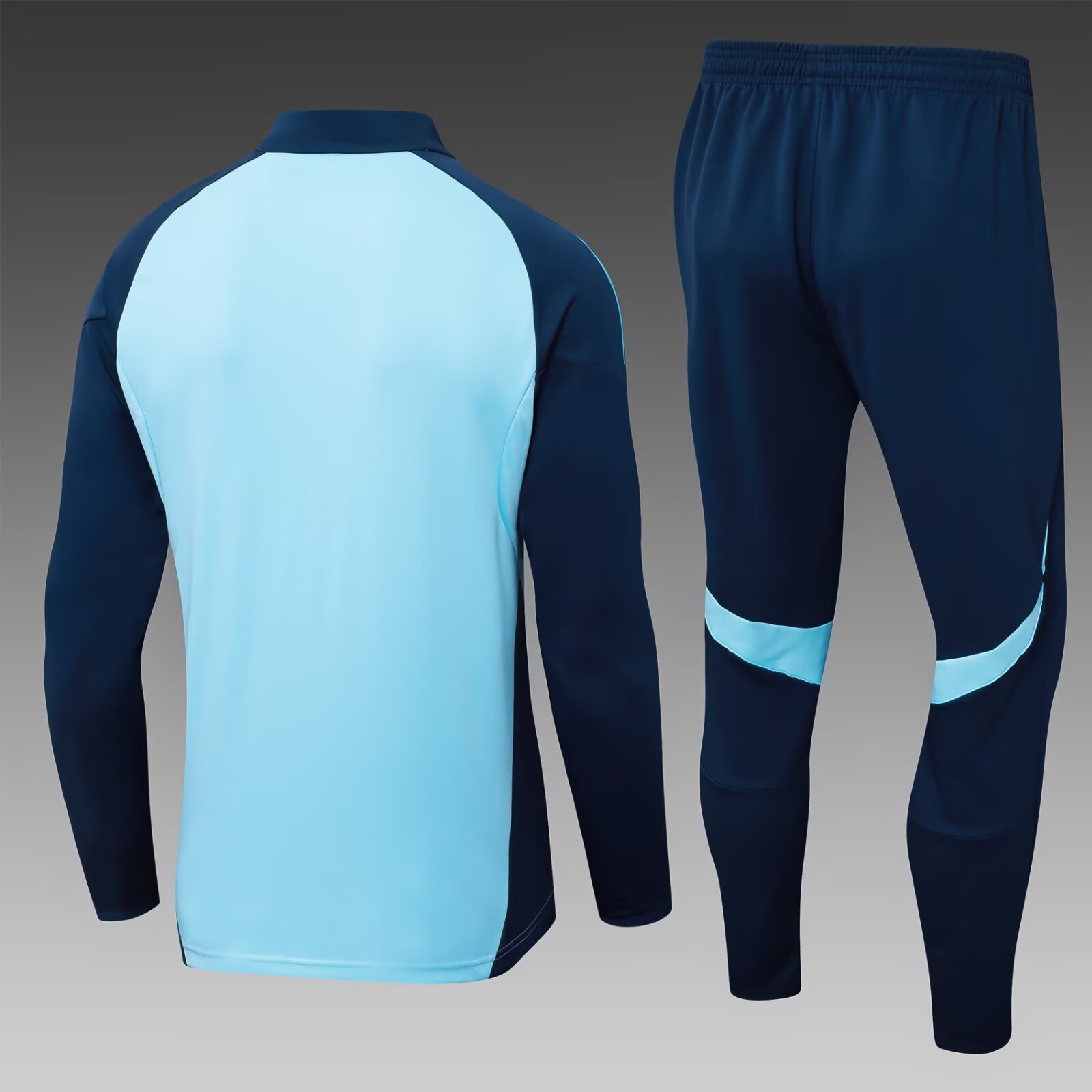 2025/2026 Arsenal Half-Pull Training Suit Light Blue Football Shirt 1:1 Thai Quality Set:football jersey mysite: unitedjerseyfootball 邓江浪:football