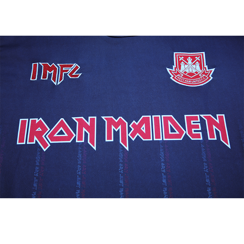 ManixJersey.com | Iron Maiden x West Ham Away Special Edition Jersey - with 11 print -Customize Name, Number and Patch | Worldwide Shipping