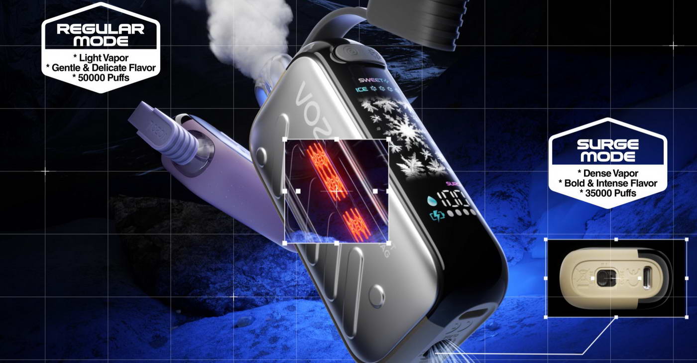 Vozol Gear Ice Sweet 50K Vape | 1100mAh | Ice Level Adjustment