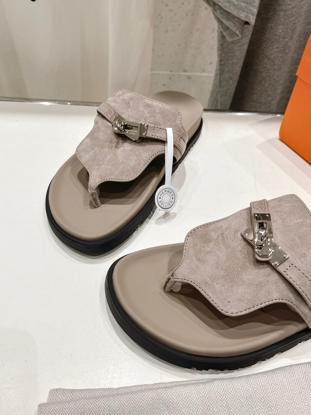 EMPIRE SANDAL LIGHT GRAY SUEDE、mysite、Cacoeks
