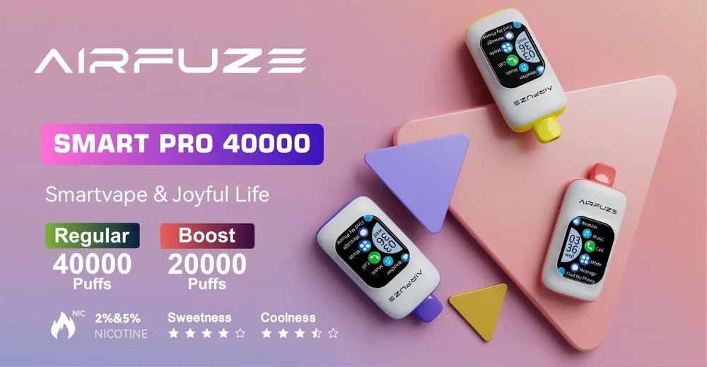 AirFuze Smart 30K Vape - Smart Pro 40000 AirFuze Smart 30K header image showing devices and key specs