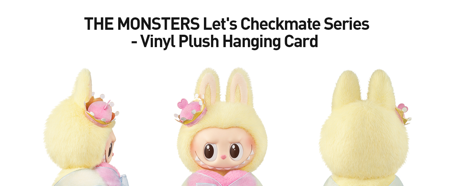 THE MONSTERS Let's Checkmate Series-Vinyl Plush Hanging Card