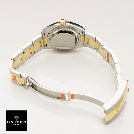 Rolex 279163 Steel Yellow Gold Stainless Steel Case Replica opened clasp