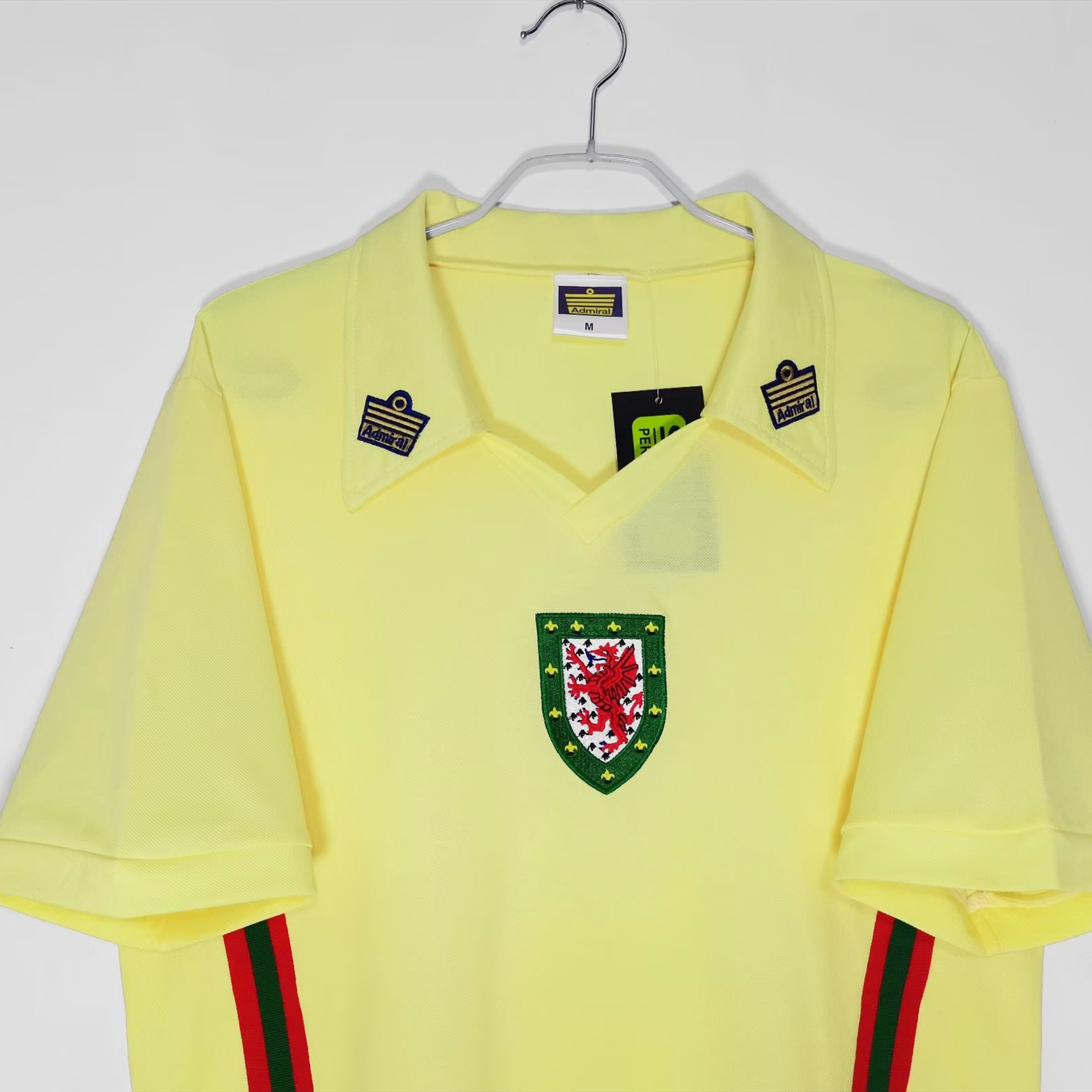 ManixJersey.com | Retro Wales 1976 Away Stadium Jersey -Customize Name, Number and Patch | Worldwide Shipping