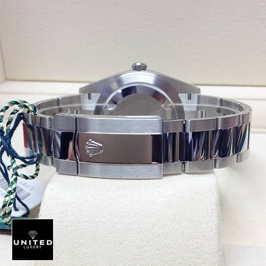 Rolex Datejust 126334 Wimbledon Replica 6 Rolex Datejust 126334 Wimbledon S.Steel Oyster Fold Clasp on the Rolex Logo Replica