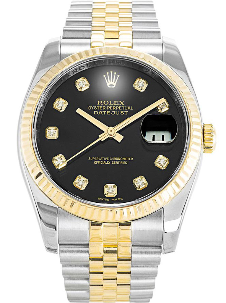Replica Rolex Datejust 36mm Black Jubilee Dial 116233-fasswatch