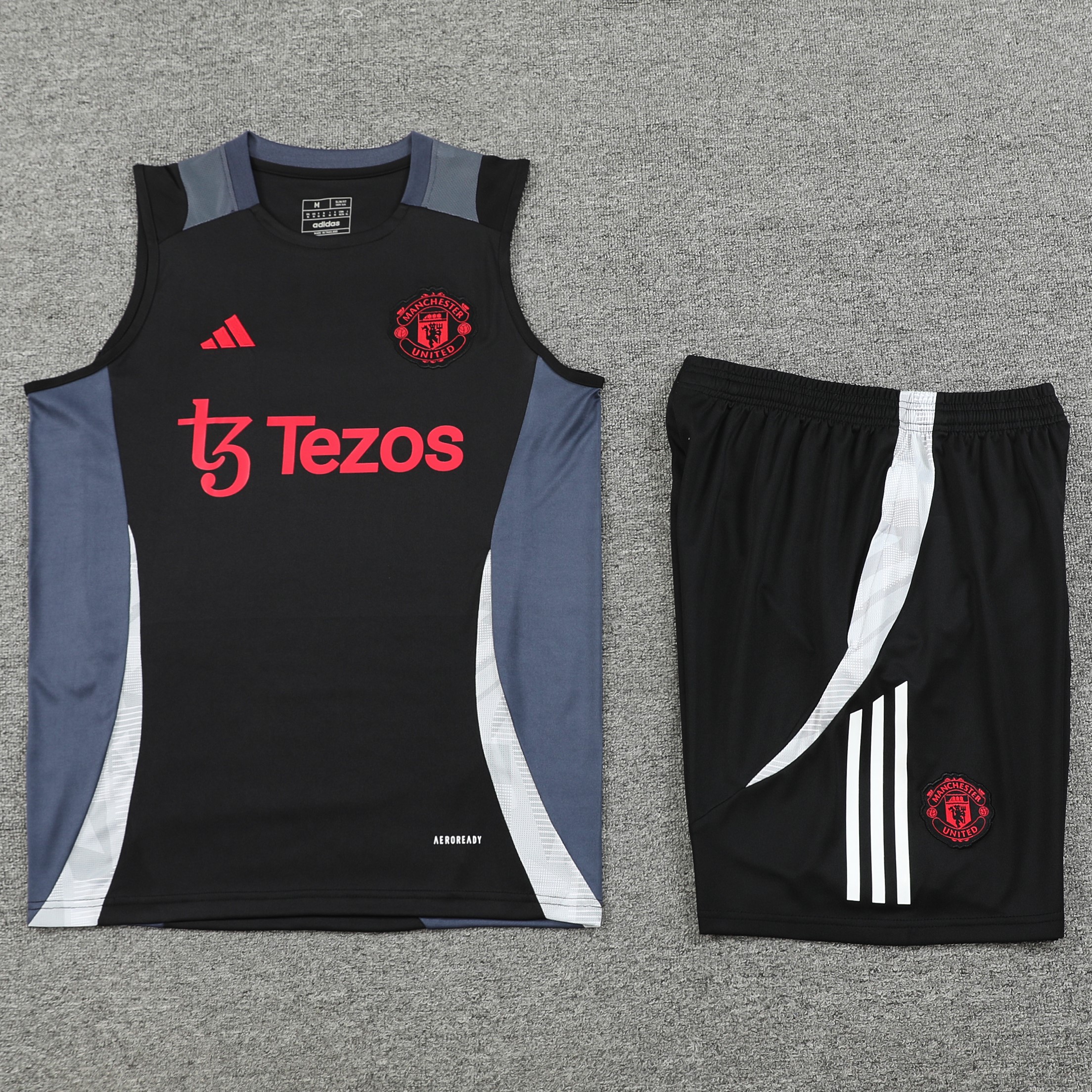 Higojerseys-Manchester United 24-25 Vest Training Set - Black