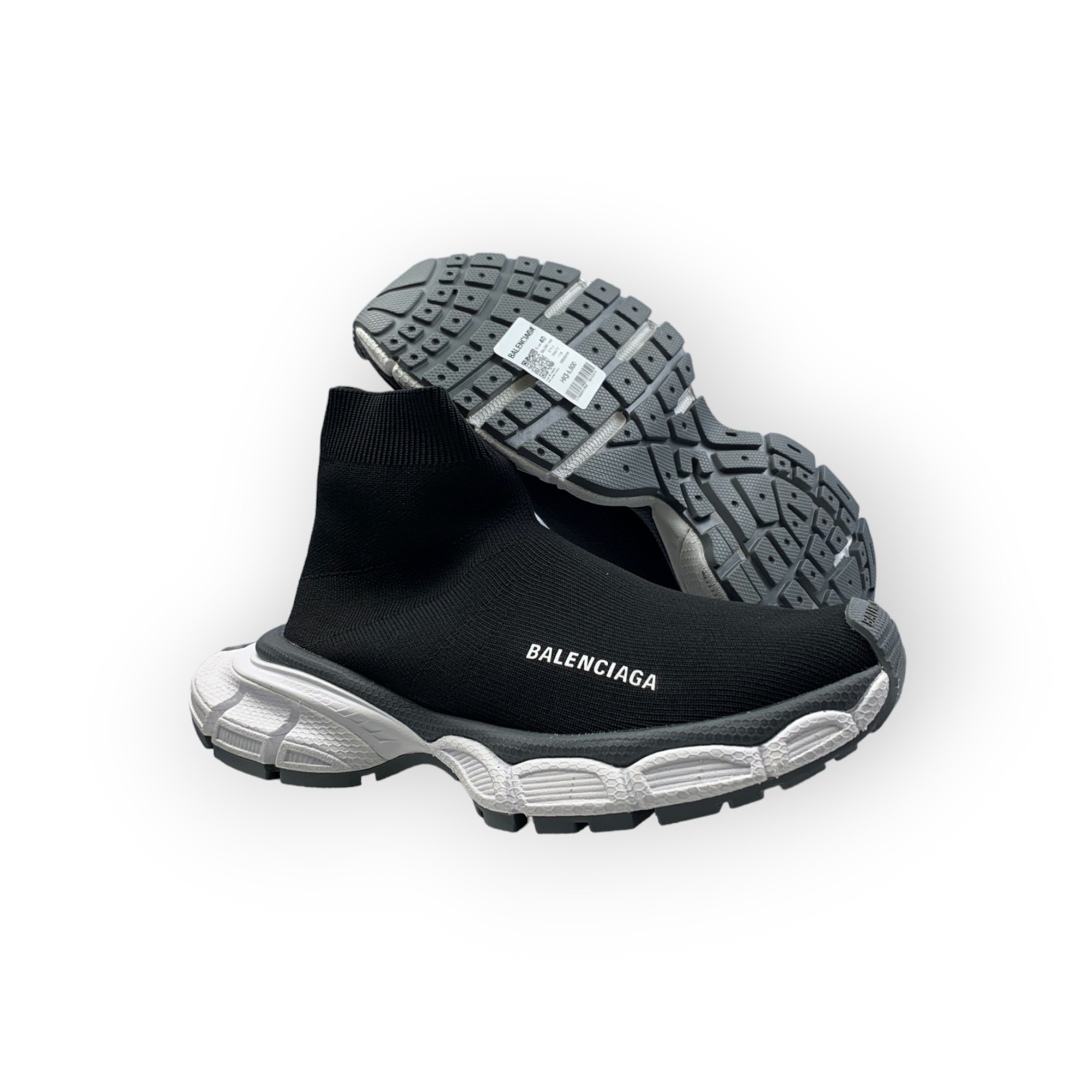 Balenciaga 3XL Sock Sneaker in Black、mysite、Cacoeks