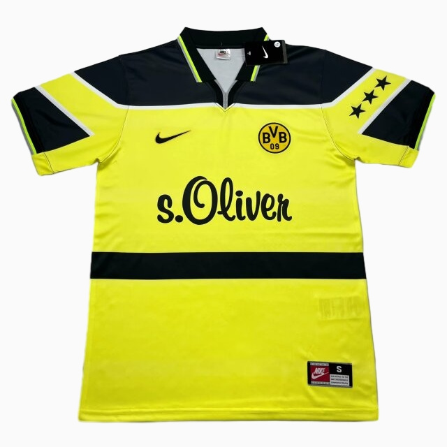 ManixJersey.com | Retro Dortmund 1997-98 Home Stadium Jersey -Customize Name, Number and Patch | Worldwide Shipping