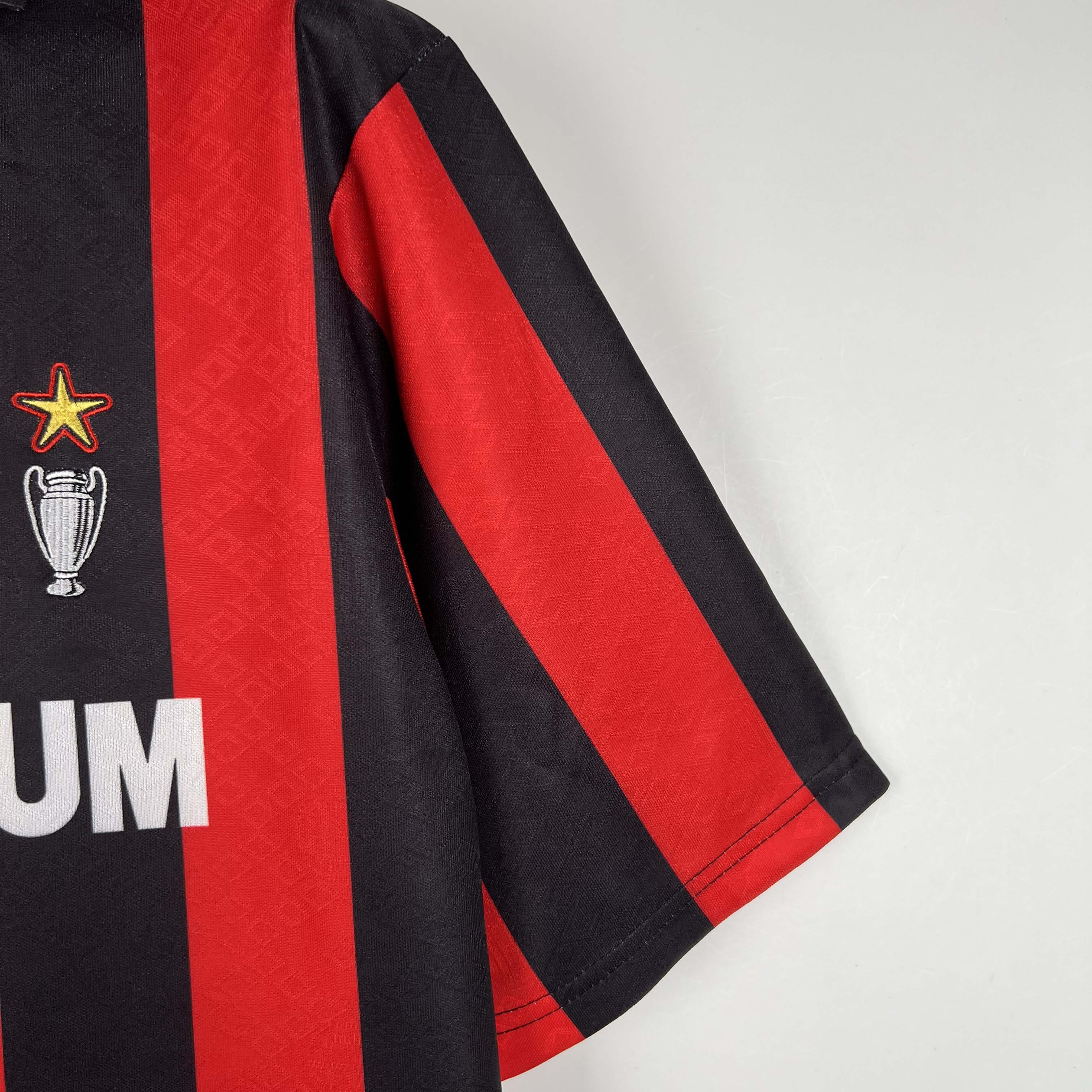 1989/1990 Retro AC Milan Home Football Shirt 1:1 Thai Quality:football jersey mysite: unitedjerseyfootball 邓江浪:football