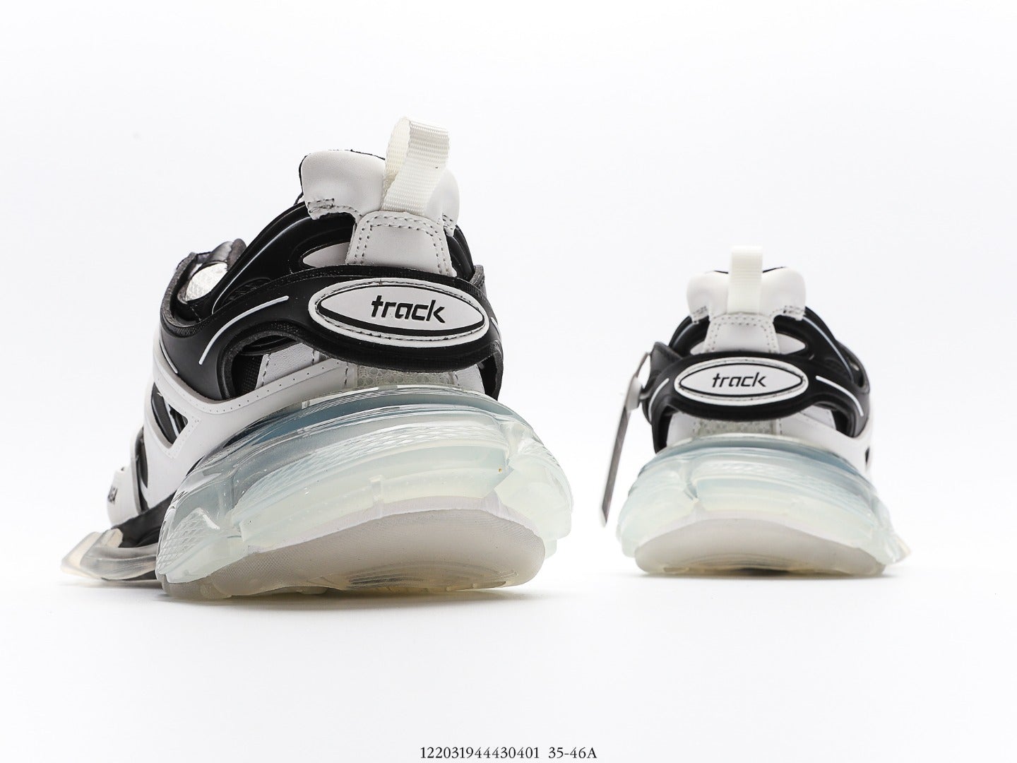 Balenciaga Track Clear Sole Trainer White Black、mysite、Cacoeks