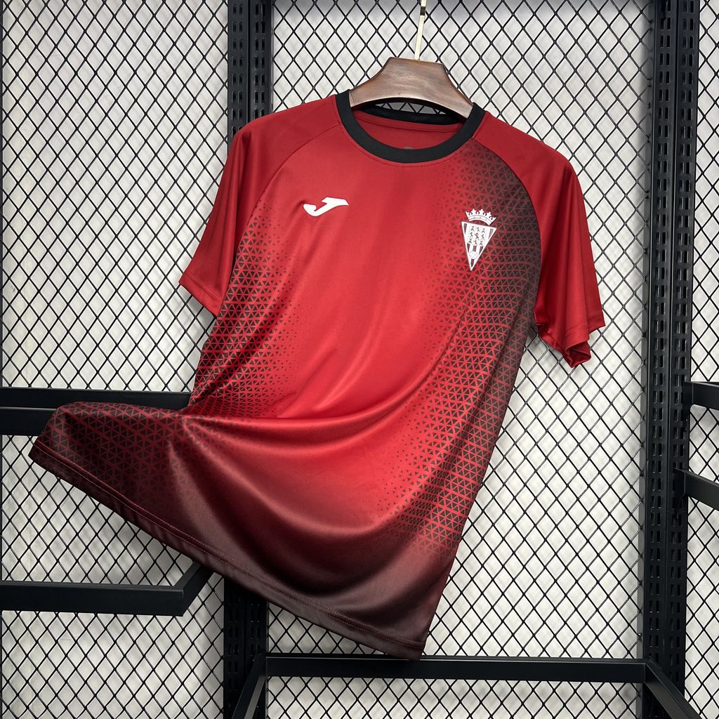 ManixJersey.com | Córdoba CF 24-25 Red Training Jersey - Fans Version -Customize Name, Number and Patch | Worldwide Shipping