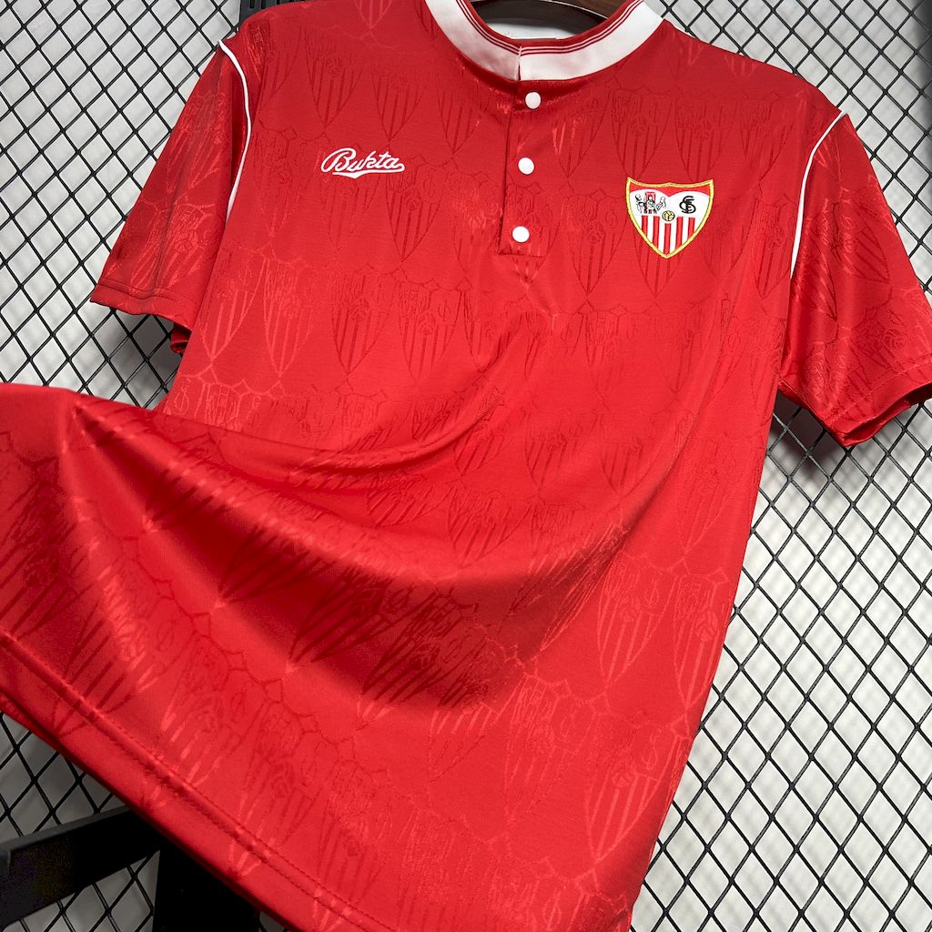 ManixJersey.com | Retro Sevilla FC 1991-92 Away Jersey -Customize Name, Number and Patch | Worldwide Shipping