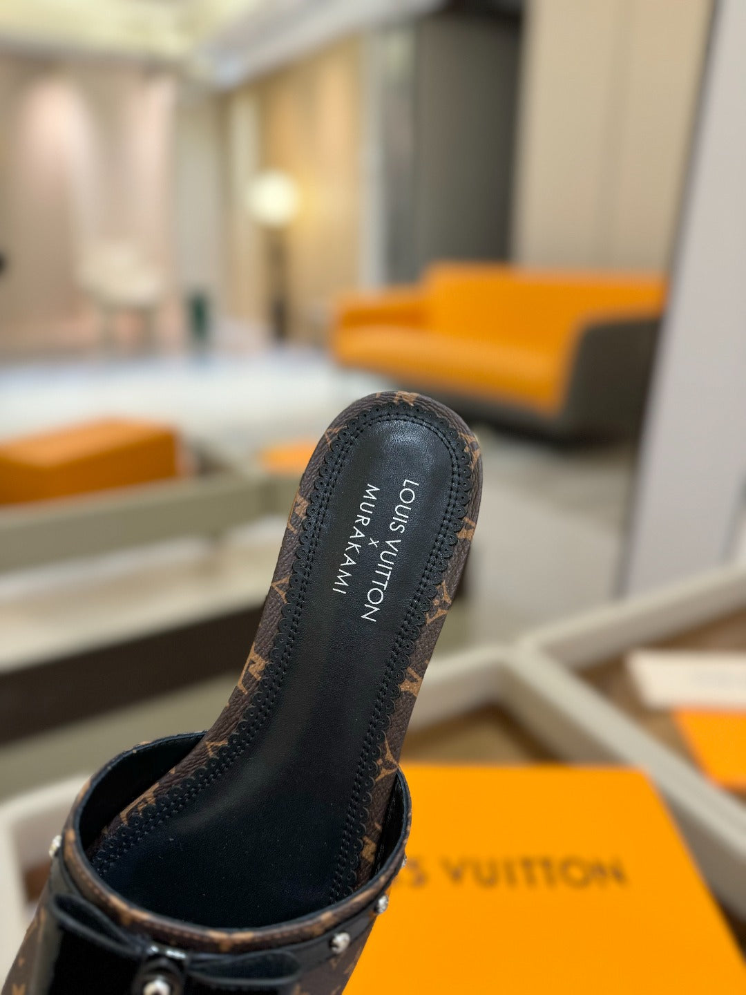 LV X TM 6AM FLAT MULE IN CHOCOLATE BROWN MONOGRAM CALFSKIN、mysite、Cacoeks