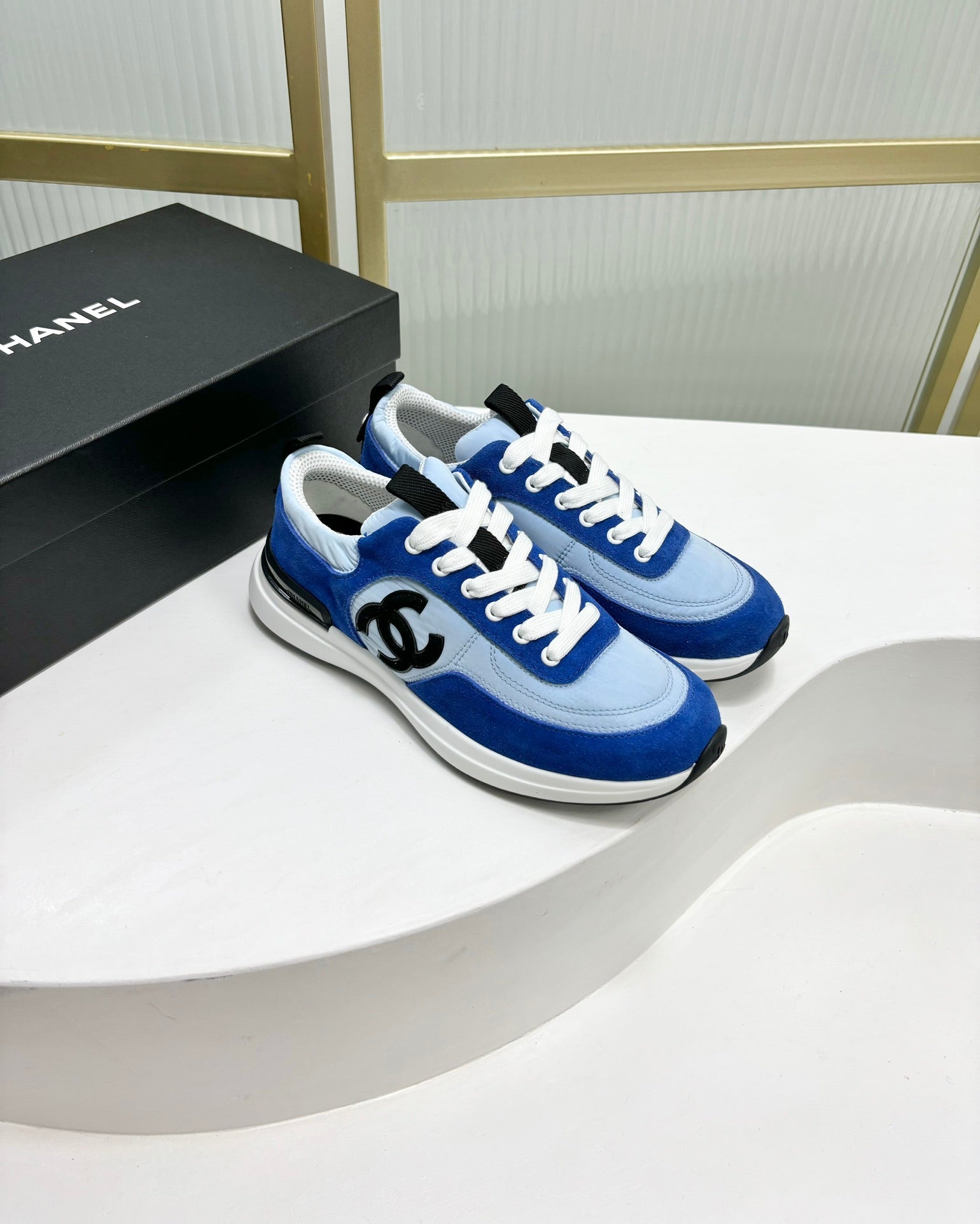 SNEAKER IN SKY MIX COBALT BLUE SUEDE、mysite、Cacoeks